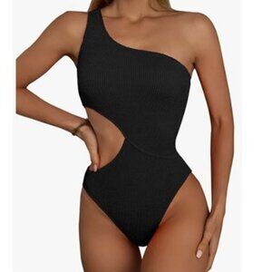 SweatyRocks Women's Bathing Suits One Shoulder Cutout - NWOT